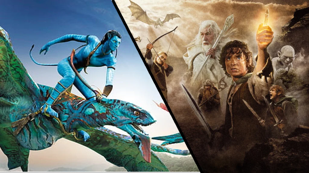 Montagem de Avatar e Senhor dos Anéis: O Retorno do Rei