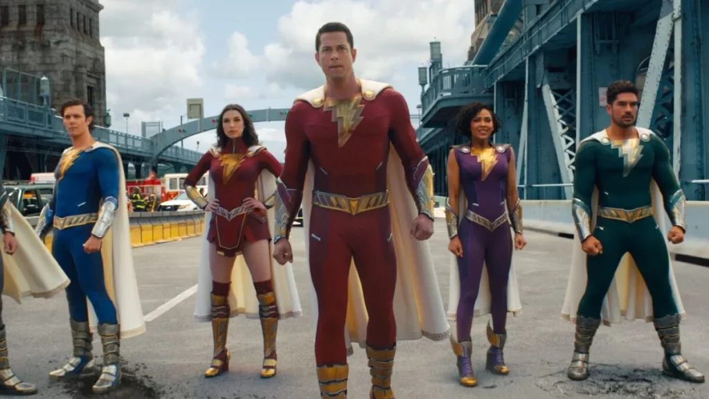 Familia Shazam no filme Shazam Fúria dos Deuses