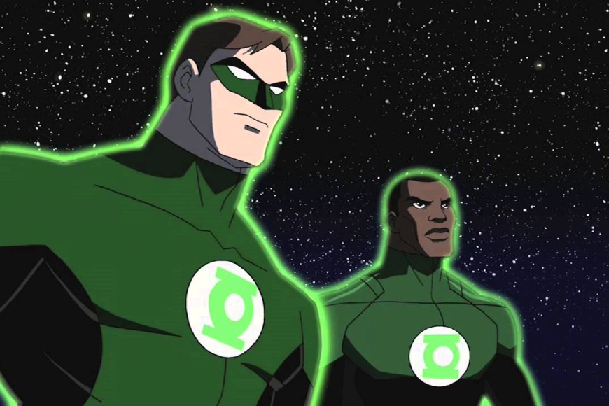 Hal Jordan e John Stewart no espaço