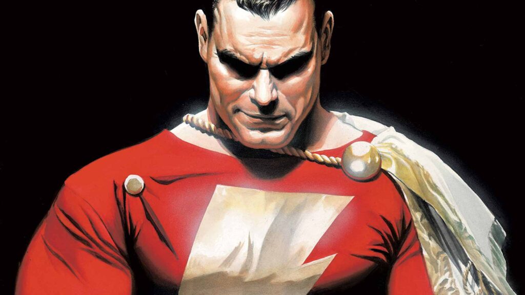 desenho do Shazam feito por Alex Ross