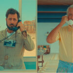 Jake Ryan, Jason Schwartzman e Tom Hanks em cena de trailer do filme Asteroid City