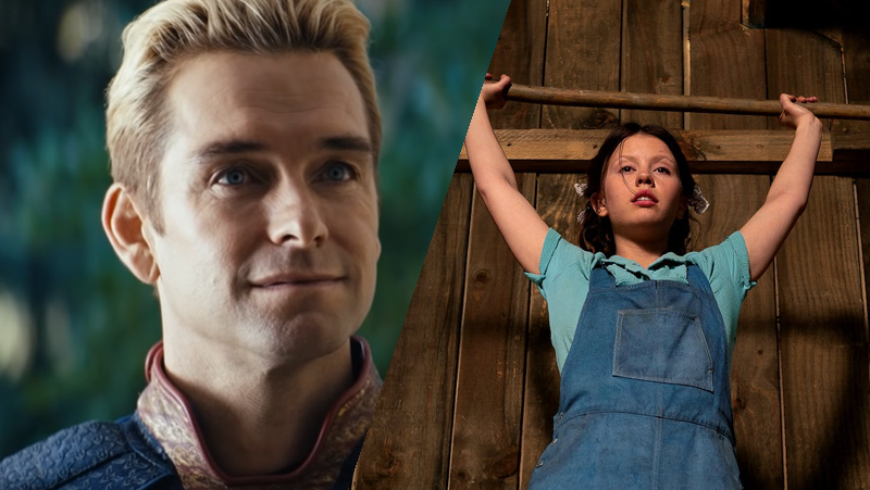 Montagem com Homelander, de The Boys e Pearl, do filme Pearl