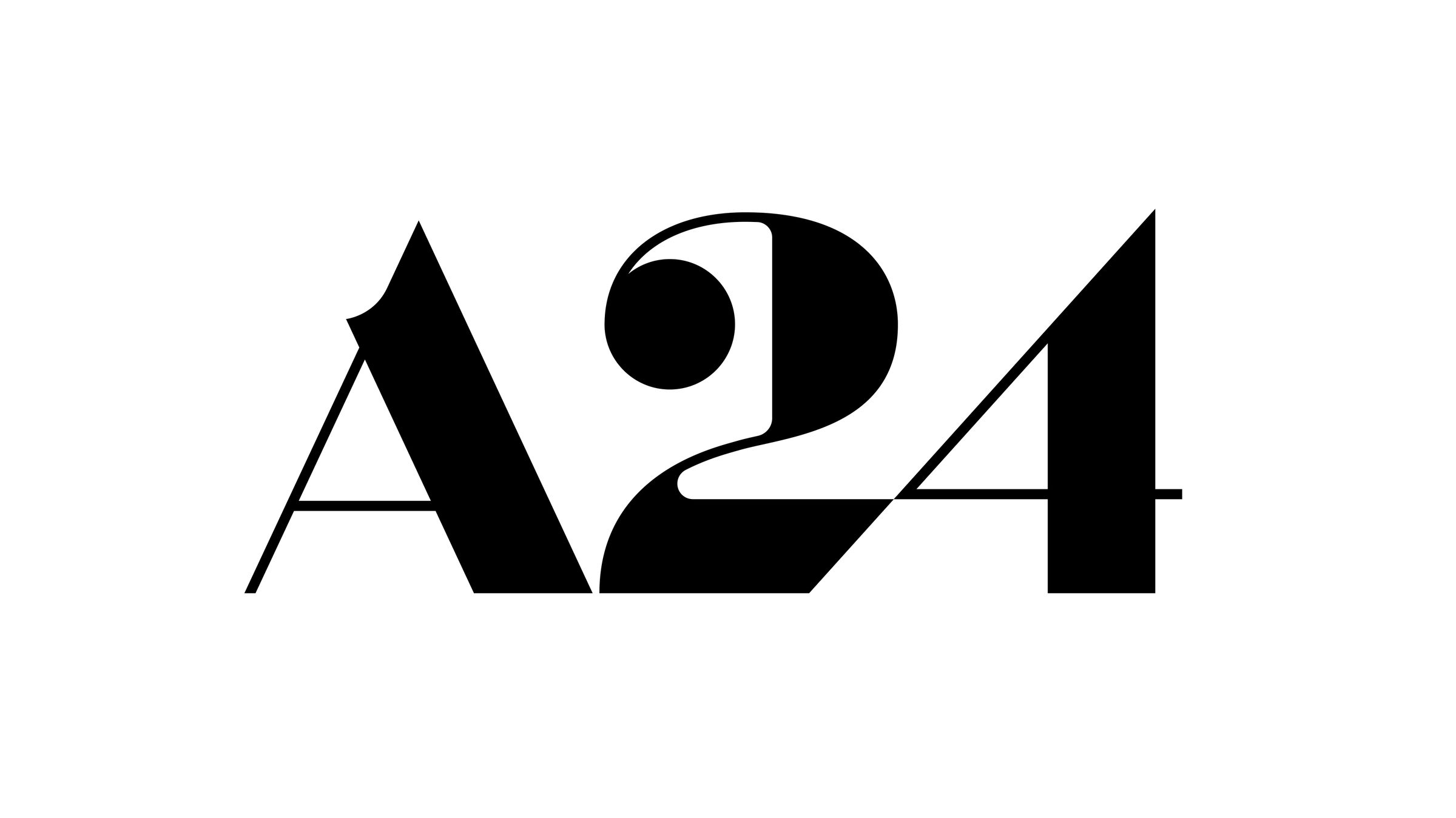 Logo da produtora A24, que continuará as gravações durante a greve dos atores.